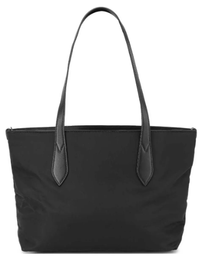 Чёрная нейлоновая сумка-шоппер с логотипом