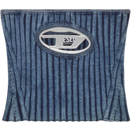 Синий топ-бандо с логотипом M-Clarksville-B