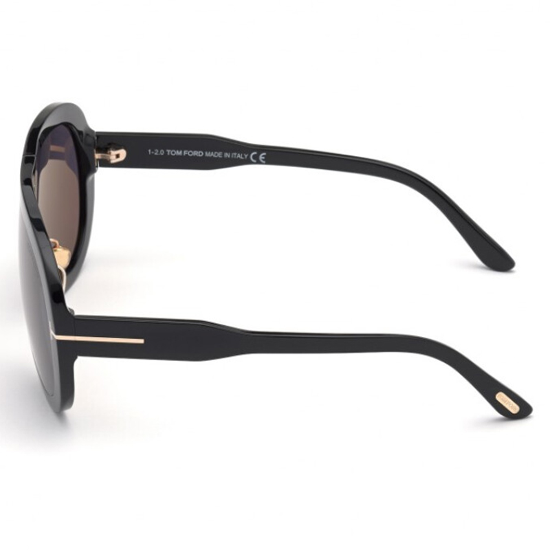 Солнцезащитные очки в форме авиатор чёрные