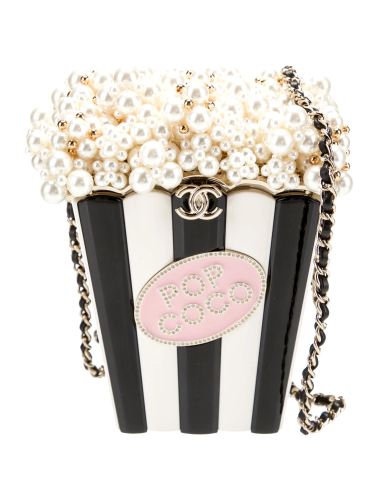 Коллекционная вечерняя сумка-минадьер Chanel Popcorn “Pop Coco” попкорн