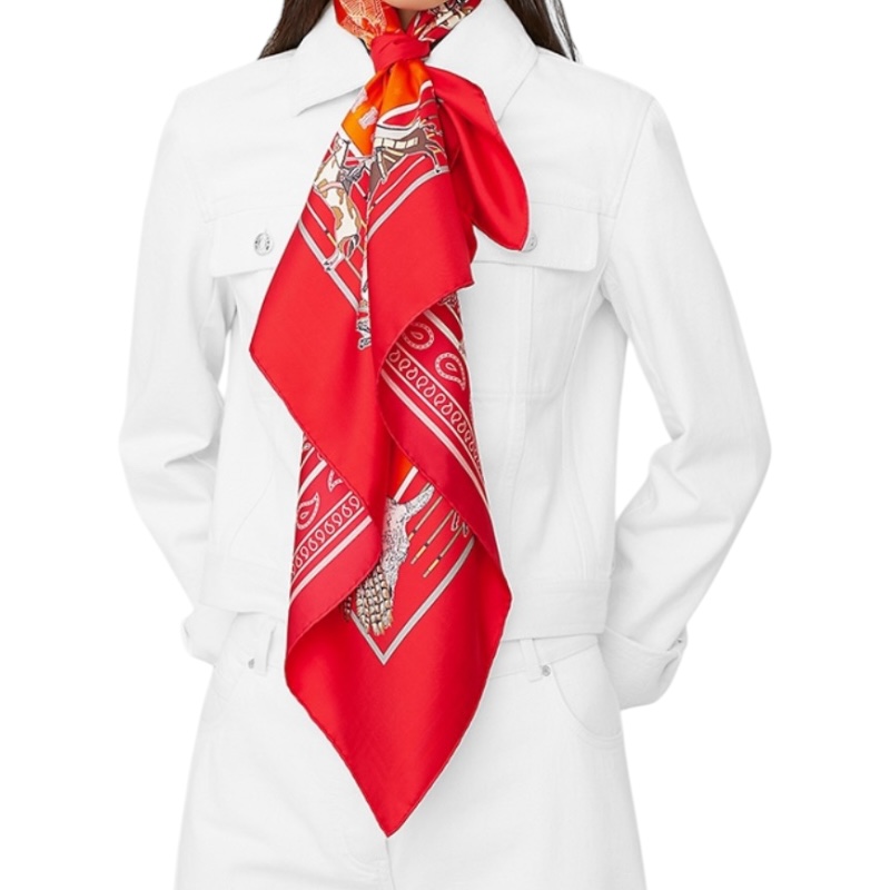 Двусторонний шёлковый платок Pani la Shar Pawnee 90