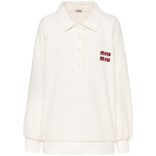 Толстовка-поло из махрового хлопка с логотипом