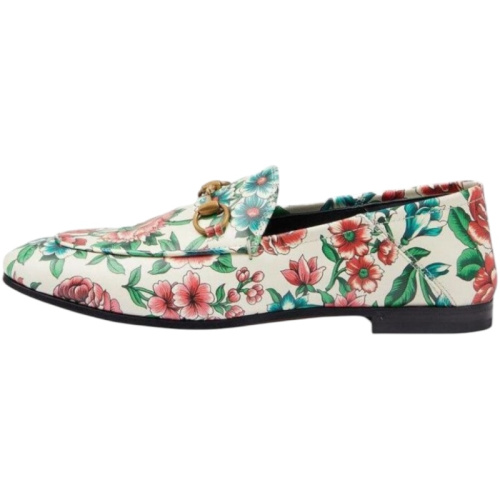 Женские лоферы Horsebit с цветочным принтом