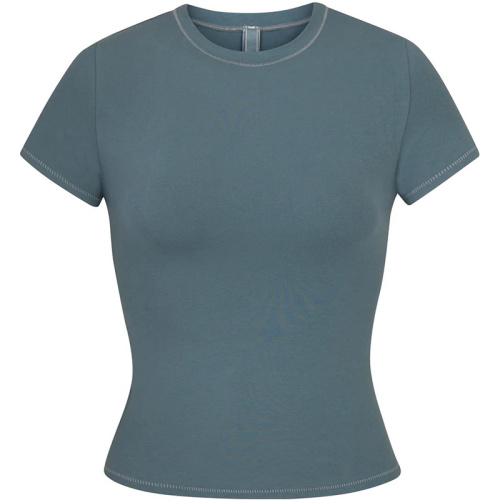 Хлопковая футболка COTTON JERSEY T-SHIRT KYANITE