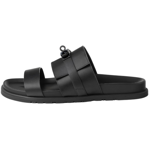 Чёрные кожаные сандалии Jackson sandal