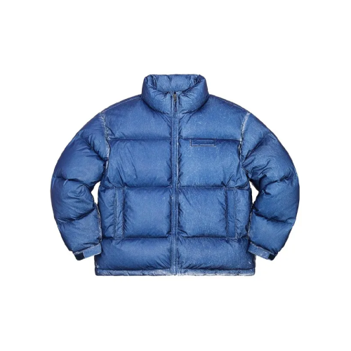 Светоотражающая куртка-пуховик синяя FW20