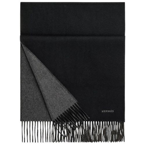 Кашемировый шарф Recto-Verso Muffler noir/flanelle