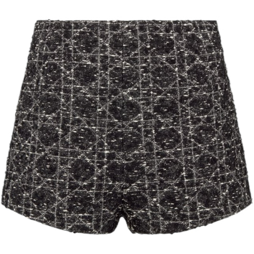 Твидовые шорты с узором «макроканнаж»