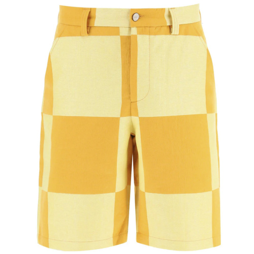 Мужские жёлтые шорты в клетку 'Le Shorts Tecido' 