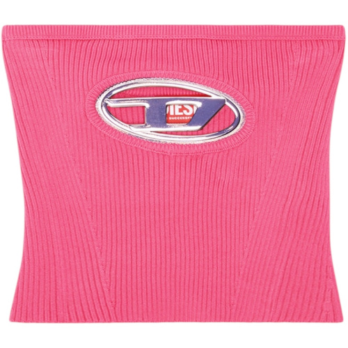 Розовый топ-бандо с логотипом M-Clarksville-B