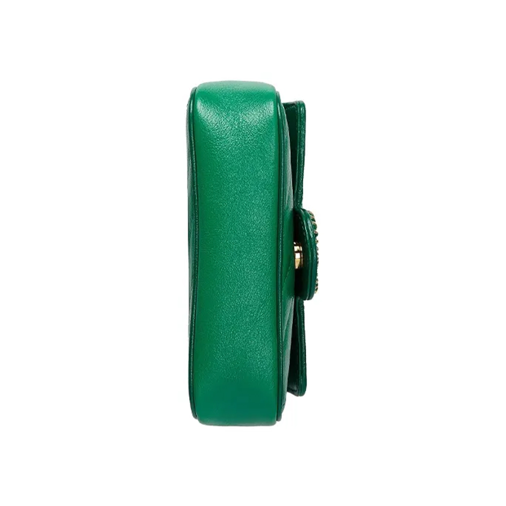 Зелёная сумка GG Marmont Super Mini