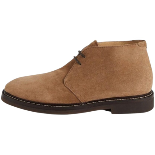 Замшевые бежево-коричневые ботинки chukka