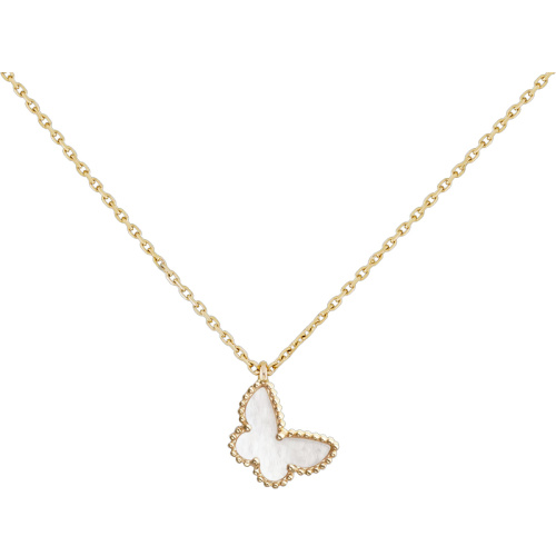 Кулон Van Cleef & Arpels "Sweet Butterflies" 18K yellow gold, Mother-of-pearl