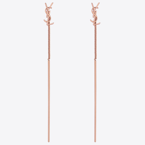 Серьги-подвески Opyum YSL из латуни Rose