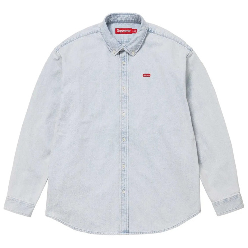 Рубашка из денима Small Box Logo FW 24
