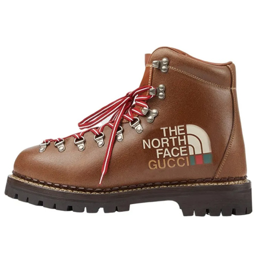 THE NORTH FACE x GUCCI Коричневые кожаные ботинки