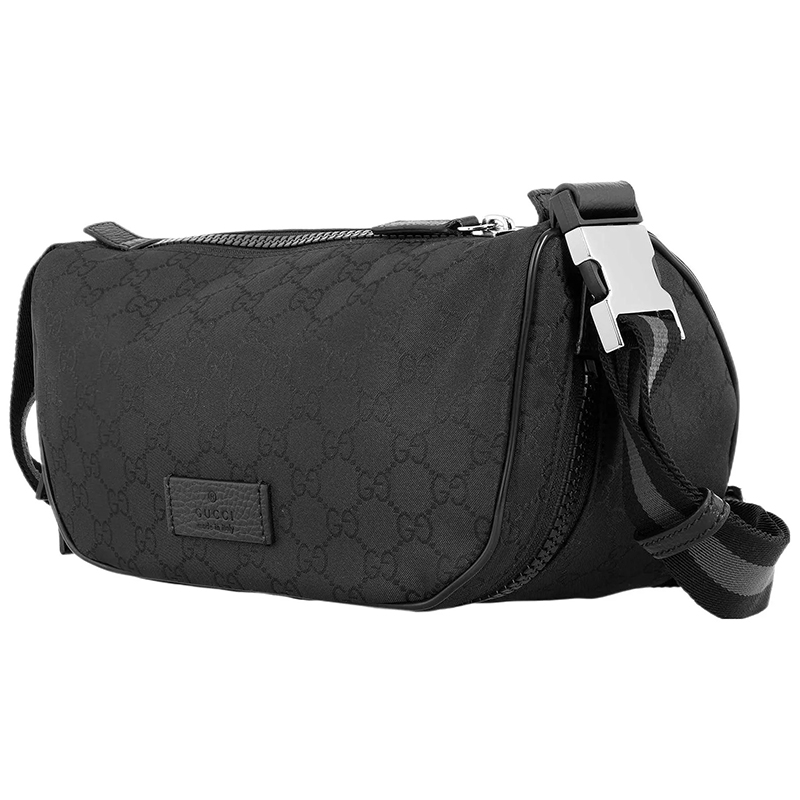 Чёрная нейлоновая сумка через плечо с монограммой GG 