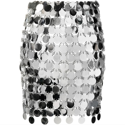 Мини-юбка с круглыми дисками