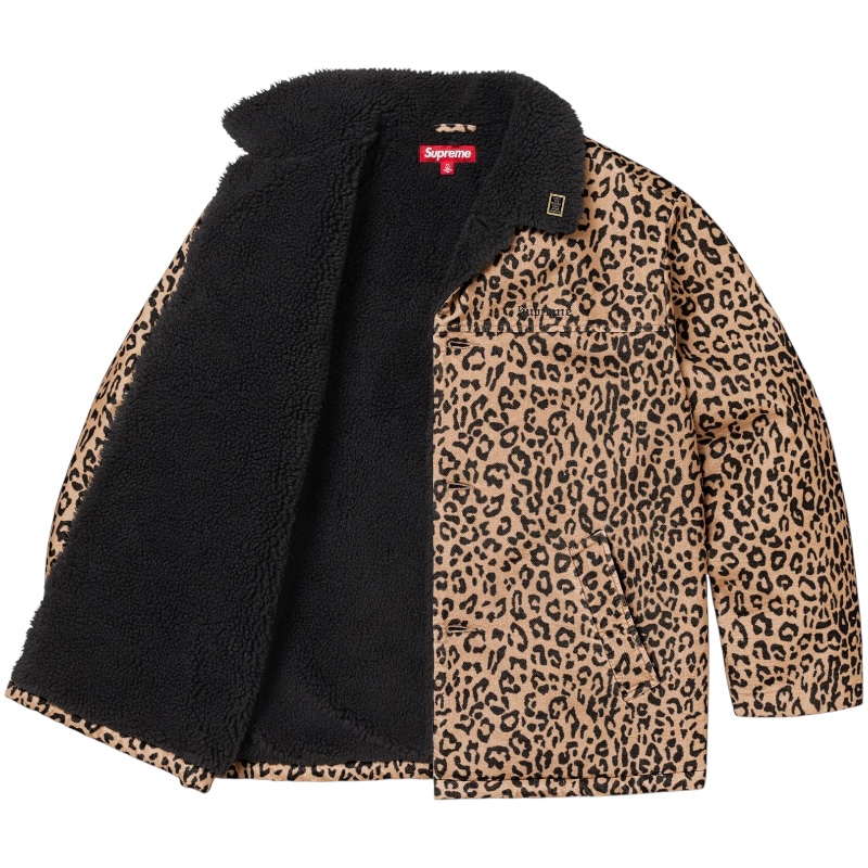 Леопардовая вельветовая куртка с воротником Kindermann FW24