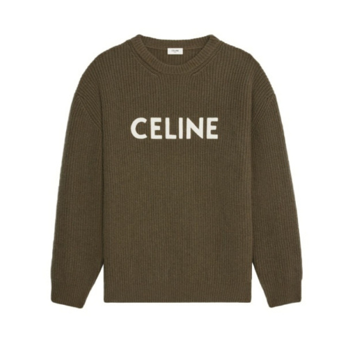 Зеленый джемпер с круглым вырезом и логотипом