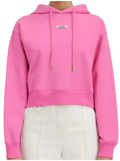 Розовое хлопковое худи Le Hoodie Gros Grain