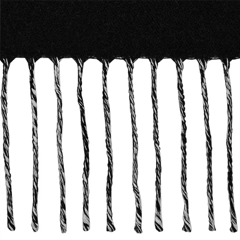 Шерстяной чёрный шарф LV Essential