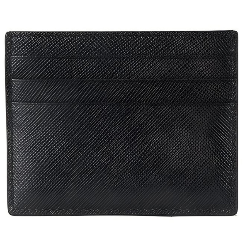 Чёрный кожаный картхолдер