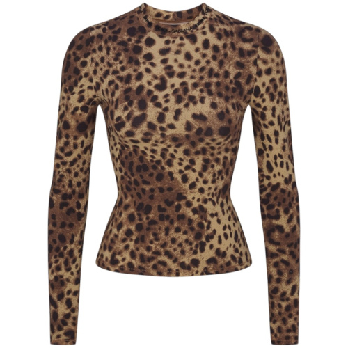 Леопардовый лонгслив из коллаборации с SKIMS