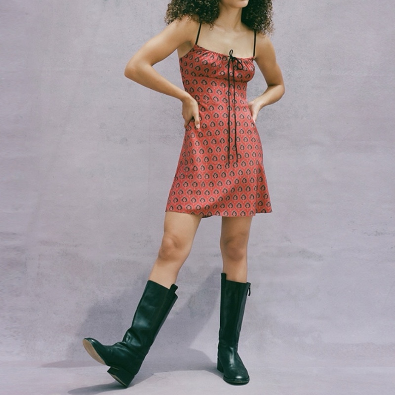 Шёлковый сарафан мини The Inez in Fortune