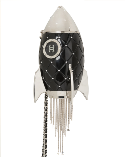 Коллекционная вечерняя сумка-минадьер ракета Chanel Rocket Ship “Космическая Одиссея”