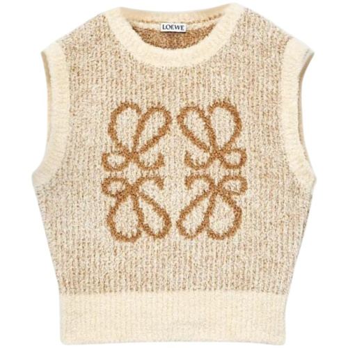 Бежевый жилет с логотипом Anagram