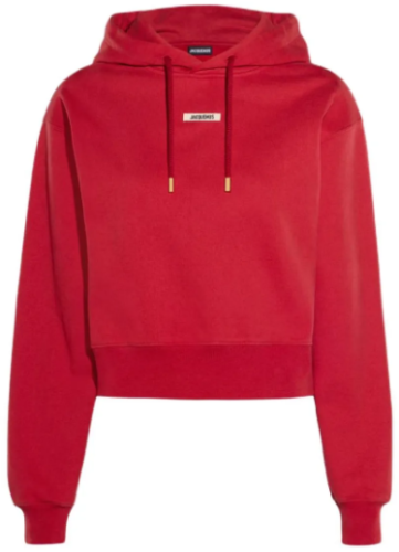 Красное хлопковое худи Le Hoodie Gros Grain