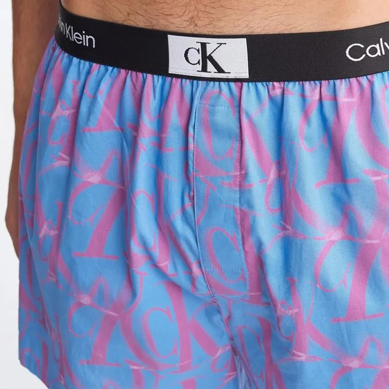 Синие хлопковые боксеры CK96