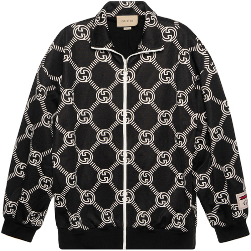 Женская куртка на молнии с принтом из логотипов