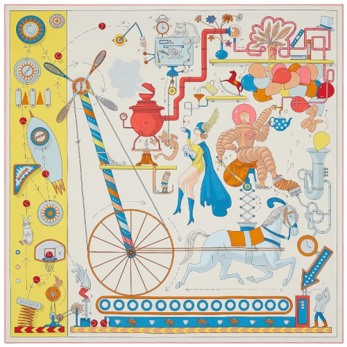 Шёлковый платок Tea for Two-90