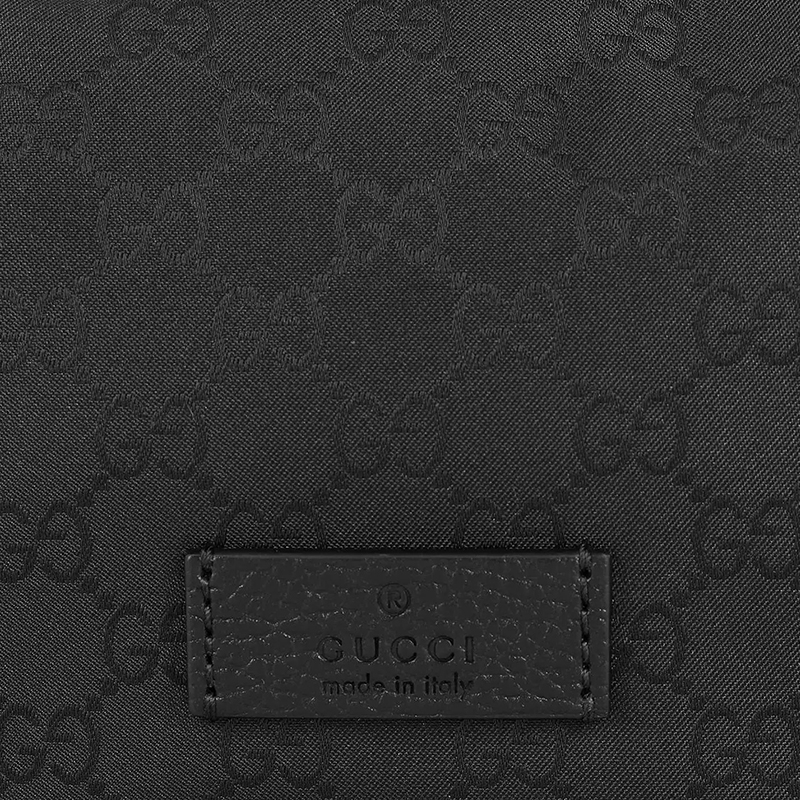 Чёрная нейлоновая сумка через плечо с монограммой GG 