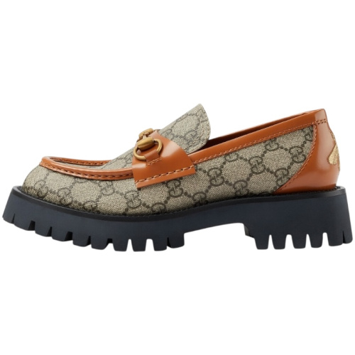 Женские мокасины с рифленой подошвой GG