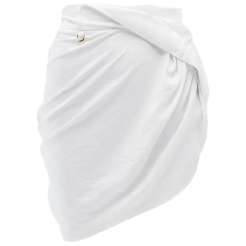 Белая драпированная мини-юбка Le Saudade