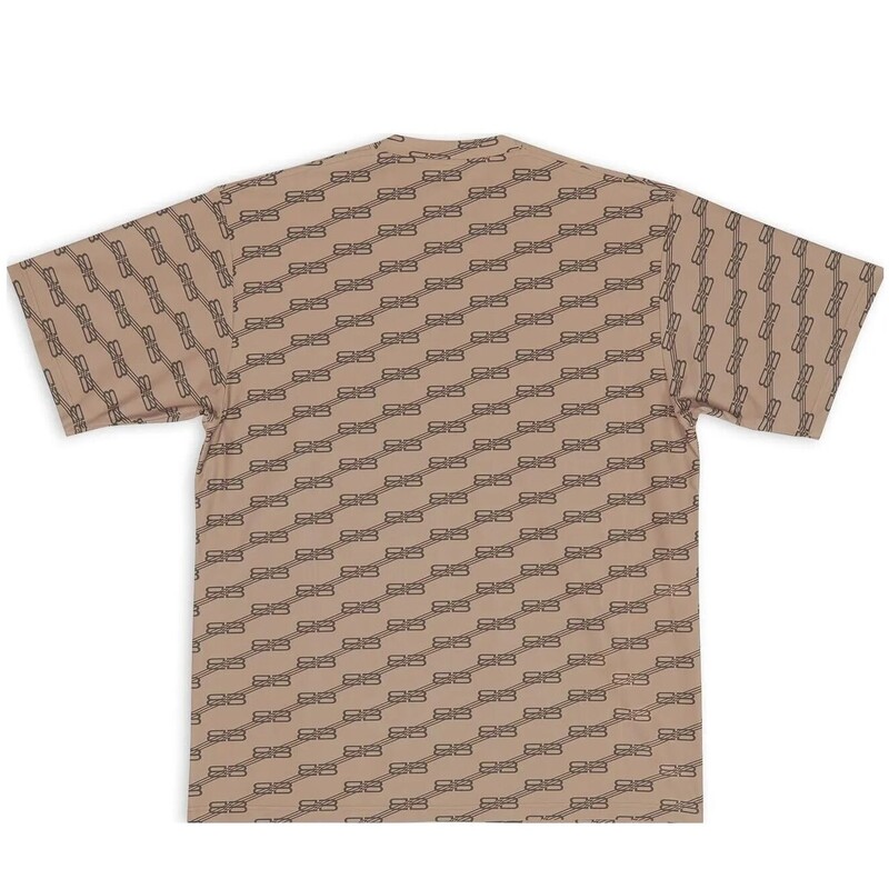 Коричневая футболка с логотипом монограм FW22 Logo