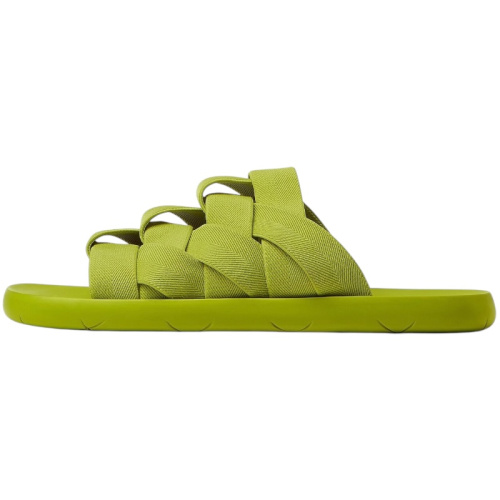 Эластичные шлепанцы Intreccio, цвет киви