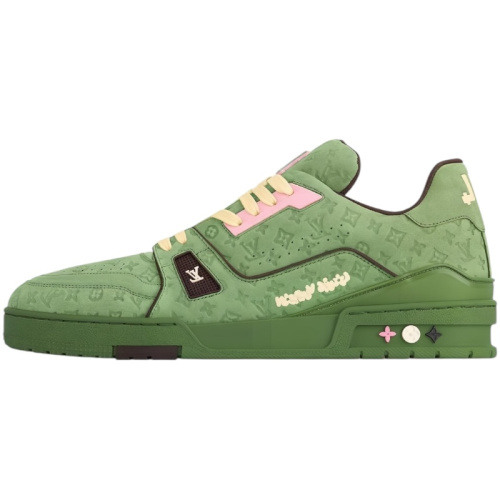 Зелёные кроссовки LV Trainer из коллаборации с Tyler, the Creator