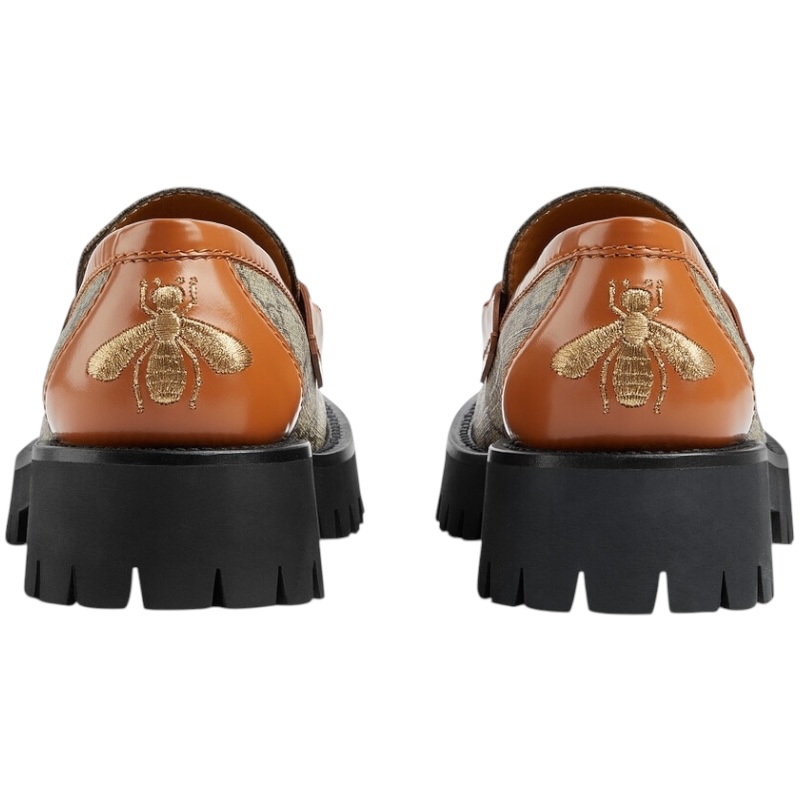 Женские мокасины с рифленой подошвой GG