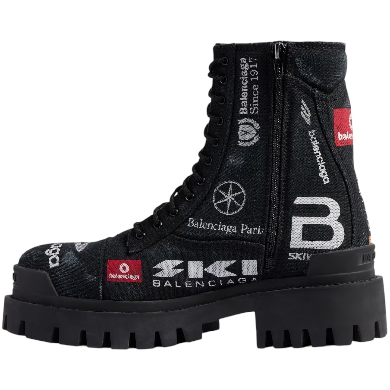 Мужские ботинки Combat Strike 20 мм черного цвета