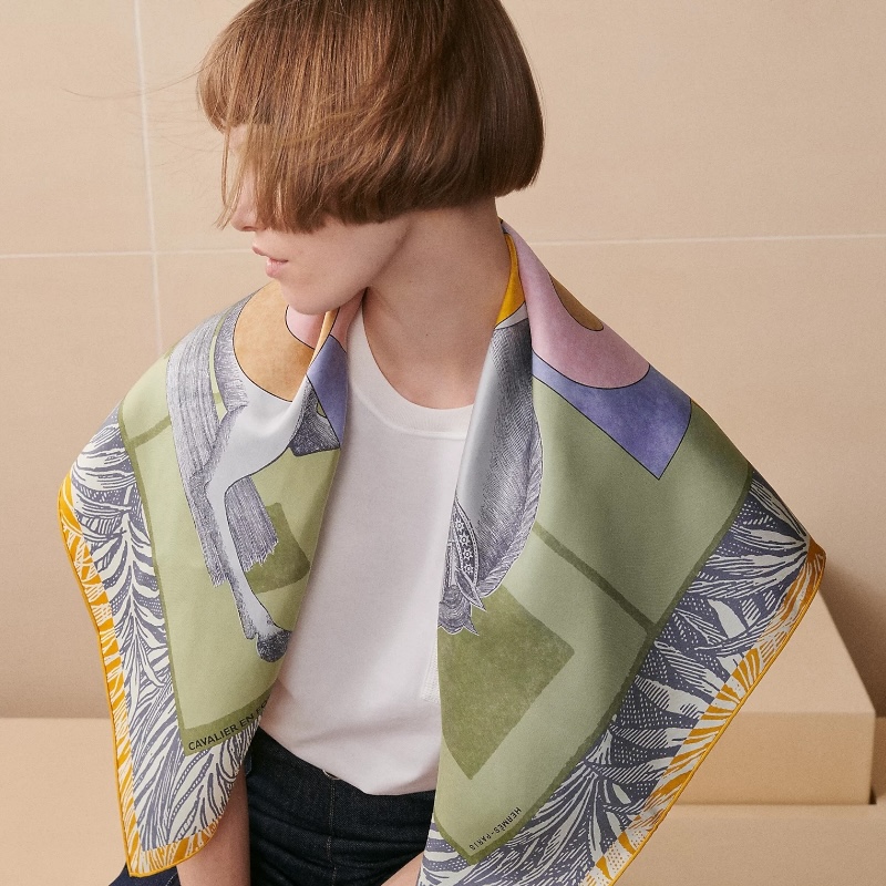 Шёлковый платок Cavalier en Formes 90