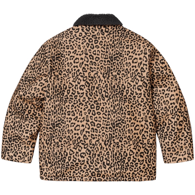 Леопардовая вельветовая куртка с воротником Kindermann FW24