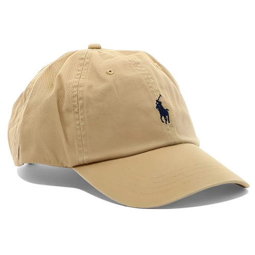 Кепка с вышивкой логотипа бежевая camel