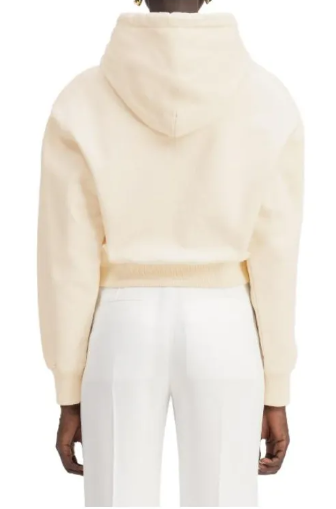 Кремовое хлопковое худи Le Hoodie Gros Grain