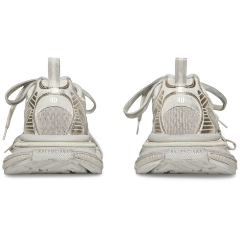 Кроссовки 3XL светло-бежевые с сетчатыми вставками