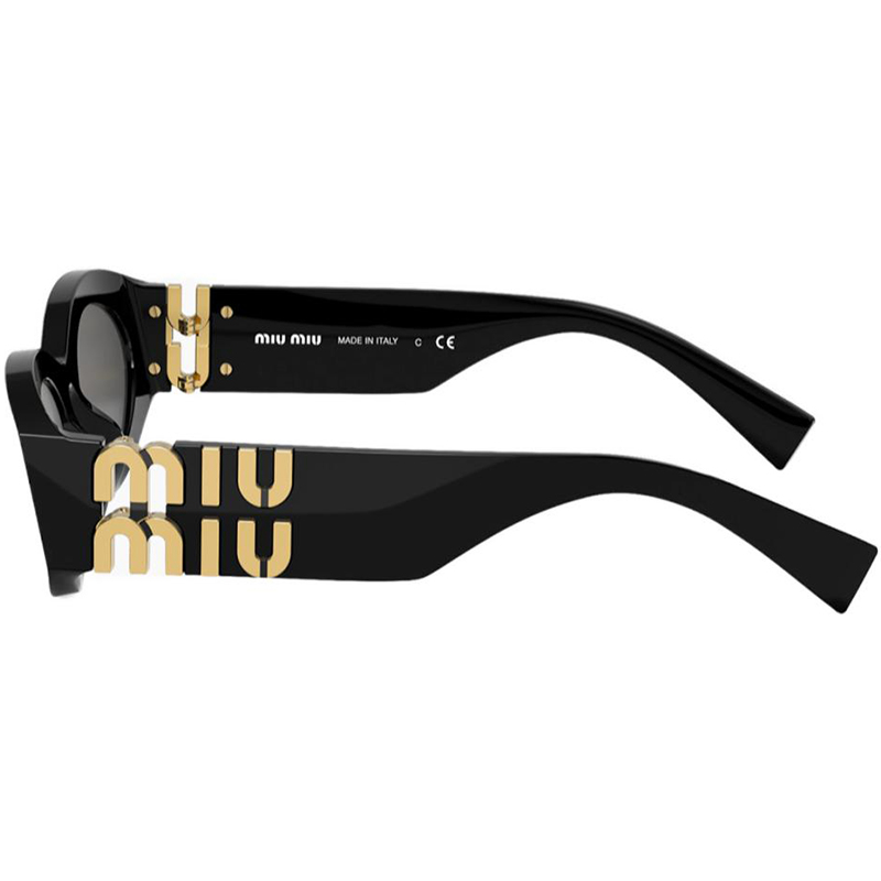 Солнцезащитные очки с логотипом чёрные