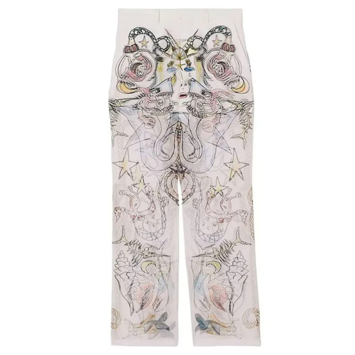 Мужские шёлковые брюки Marine Sketch